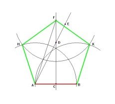 正五边形尺规作图