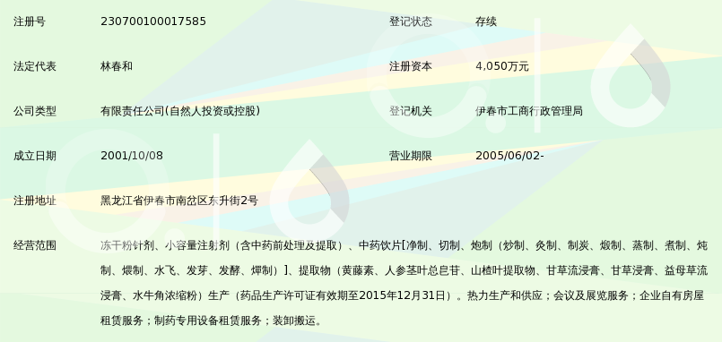 黑龙江省格润药业有限责任公司_360百科