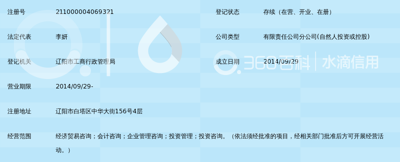 宜信普惠信息咨询(北京)有限公司辽阳分公司_