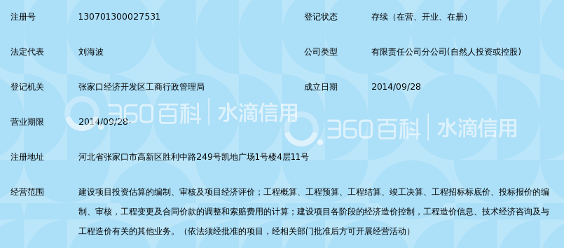 河北华安造价咨询有限公司张家口分公司_360