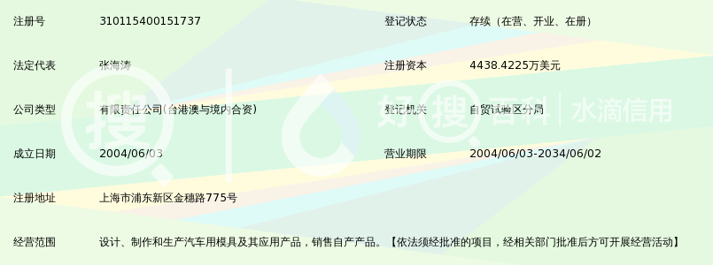 上海赛科利汽车模具技术应用有限公司