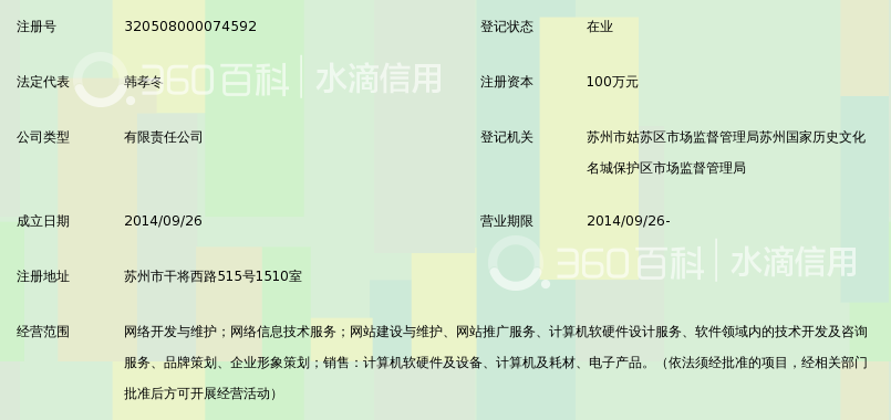 苏州信融企聚信息科技有限公司_360百科