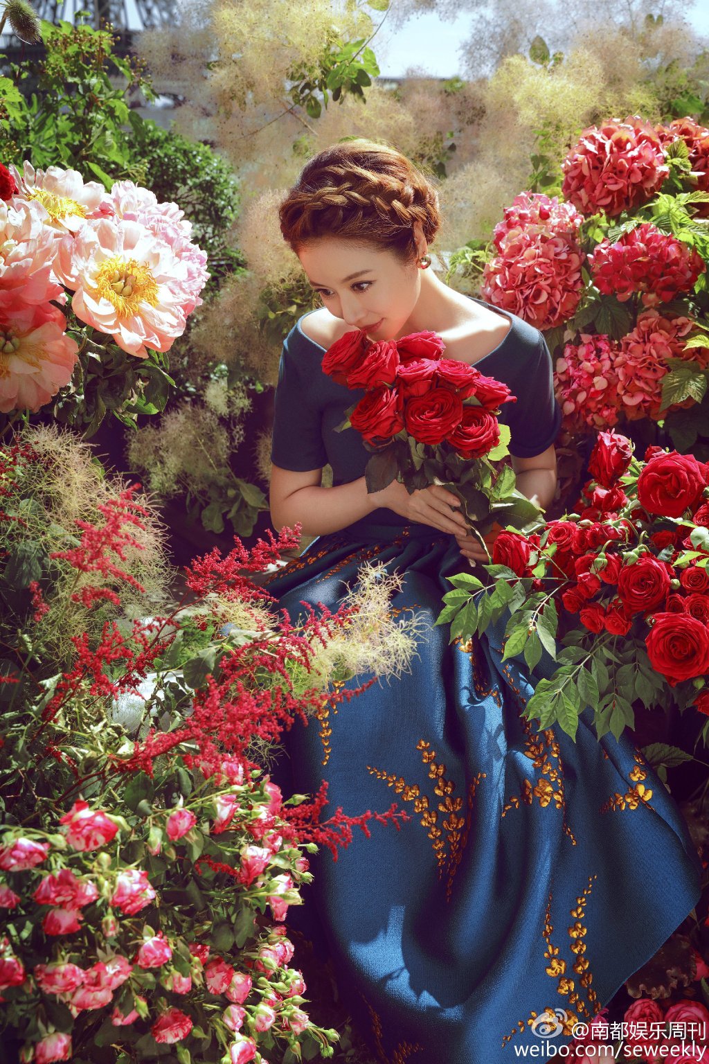 准新娘林心如婚前大片曝光!人比花娇简直美翻!