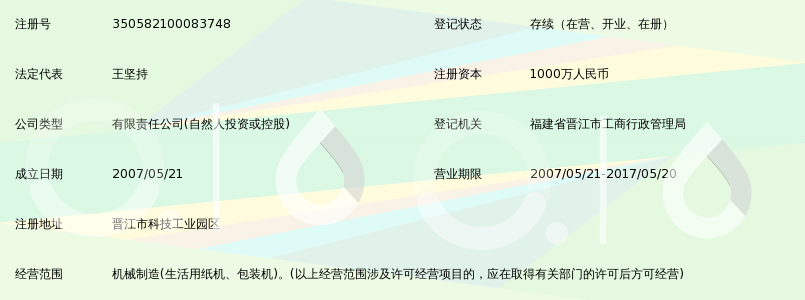 晋江市顺昌机械制造有限公司_360百科