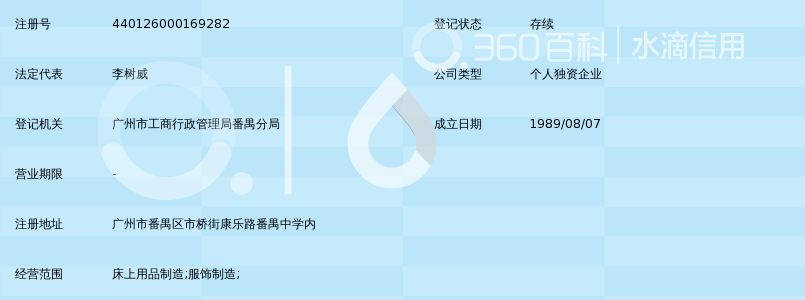 广州市番禺区市桥协力床上用品厂_360百科