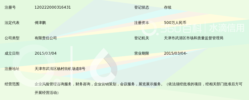 国采企业风险管理咨询(天津)有限公司_360百科