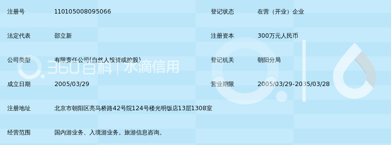 北京丽程旅行社有限公司_360百科