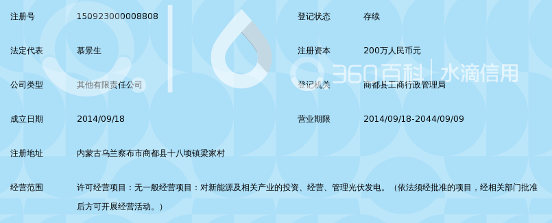 国电商都县第二光伏发电有限公司_360百科