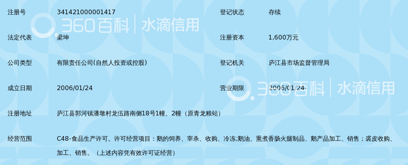 安徽天歌鹅业有限责任公司_360百科