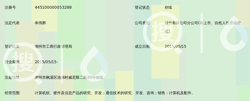 广东怡创科技股份有限公司潮州分公司_好搜百