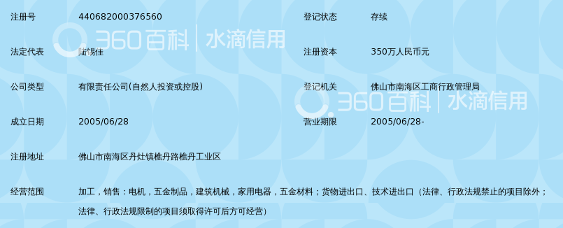 佛山市南海南洋电机电器有限公司_360百科