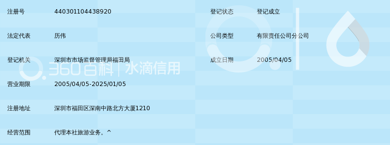 深圳市康辉旅行社有限公司北方大厦营业部_3