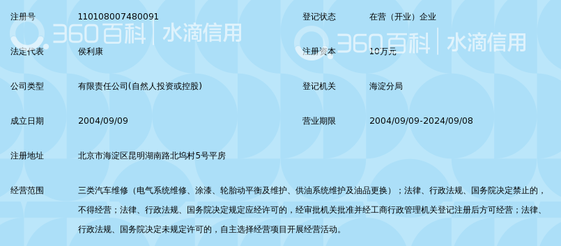 北京维克特瑞汽车修理服务有限责任公司_360
