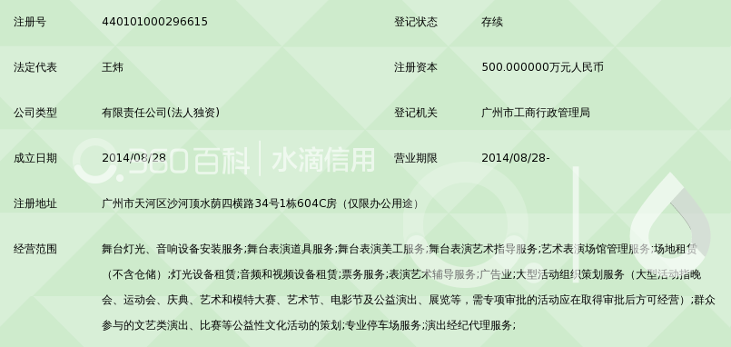 广东演艺剧场经营管理有限公司_360百科