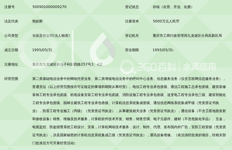 重庆市通信建设有限公司_360百科