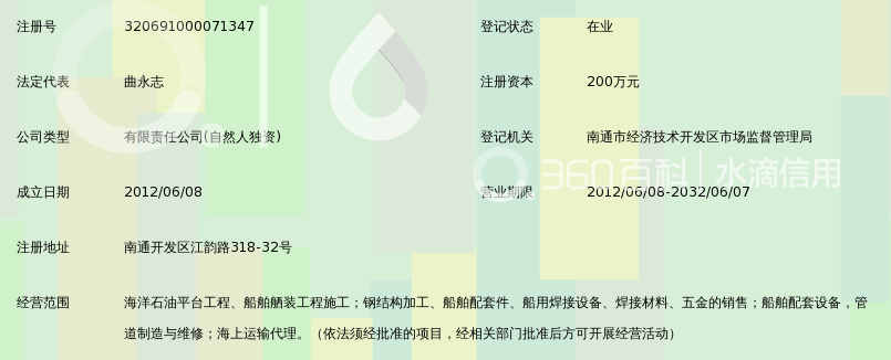 南通航源海洋工程有限公司_360百科